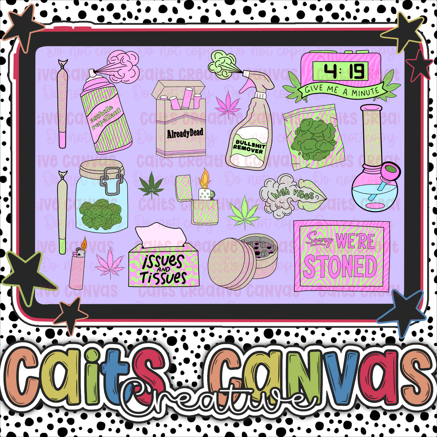 CCC Adult Friendy (420) Clipart Bundle