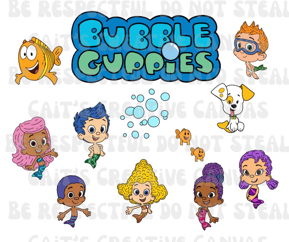 Bubble mermaids Clipart Bundle