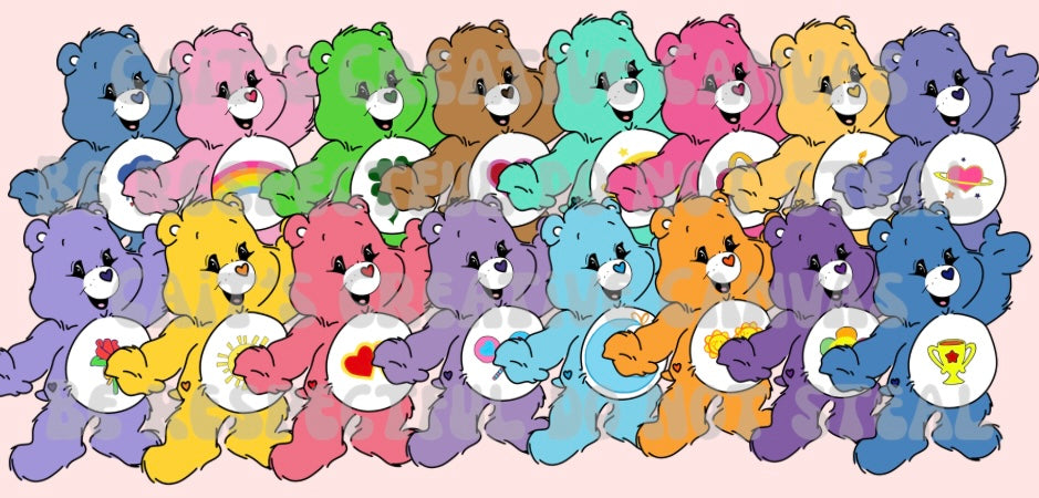 OG Care bear inspired Clipart Bundle