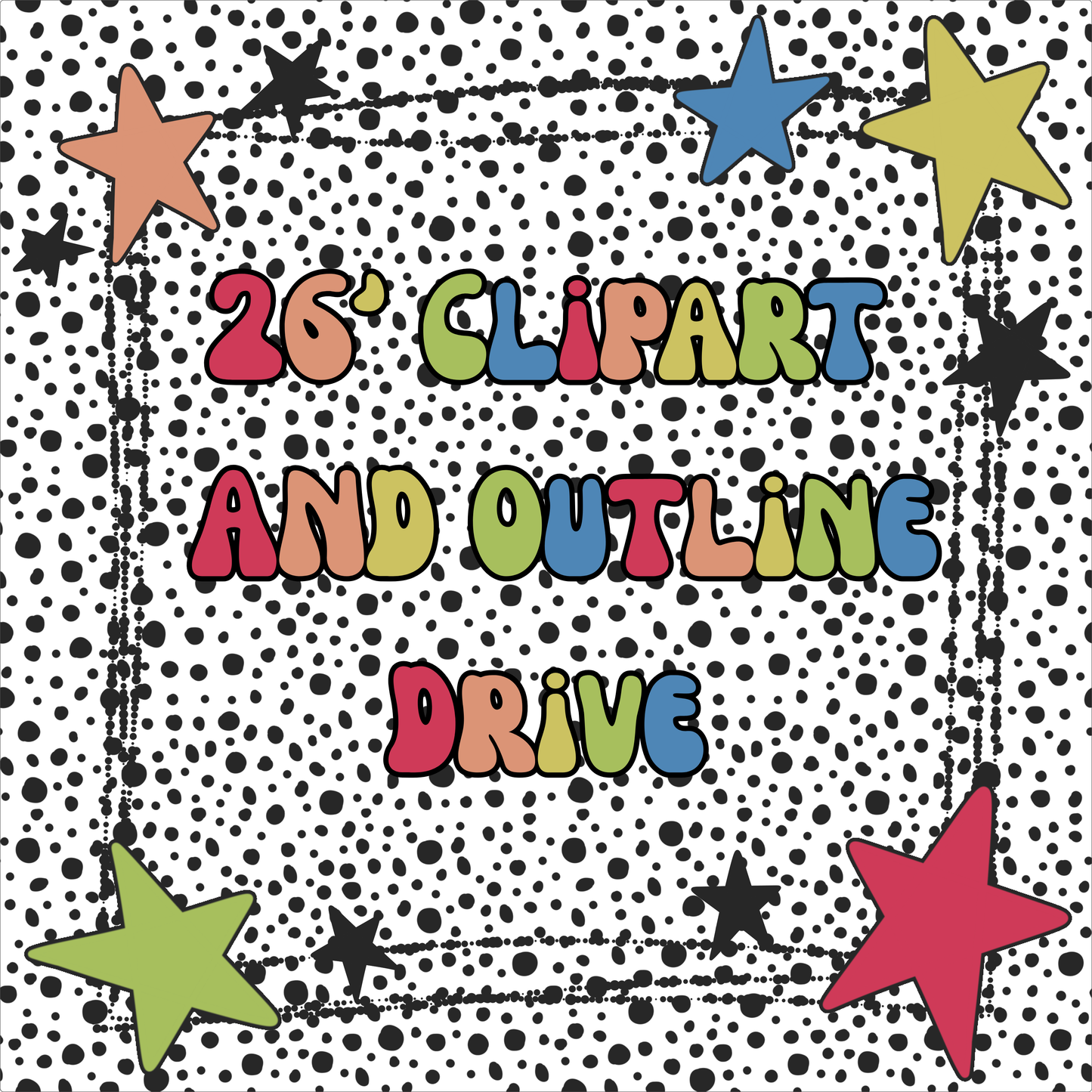 26’ Clipart AND Outline Drive