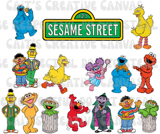 Elmo & friends INSPIRED Clipart Bundle